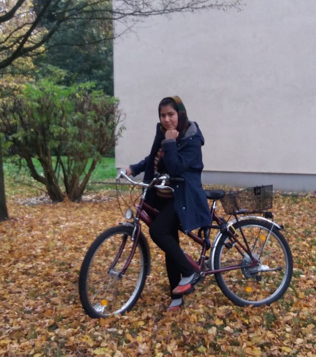 Freiheit mit Fahrrad fahren.