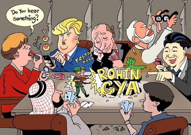 Das Elend der Rohingya - ein Cartoon