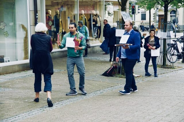 Syrische Flüchtlinge bedanken sich in Celle