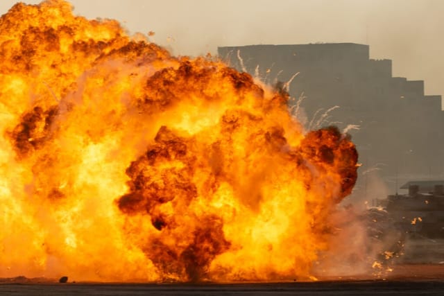Eine Explosion