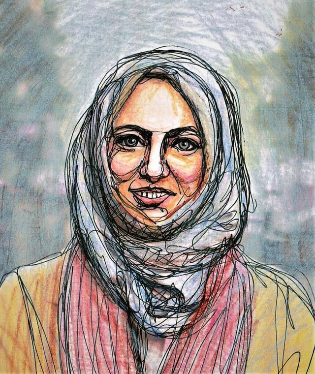 Khola Maryam Zeichnung von Eugenia Loginova