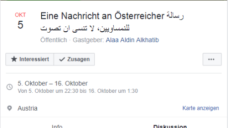 Eine Nachricht an Österreich