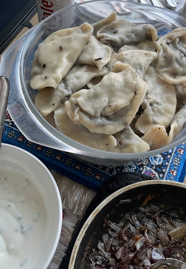 Pierogie, von Natalie gekocht und fotografiert