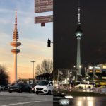 Fernsehturm in Hamburg und Berlin. Foto: Hussam Al Zaher.