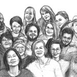 Das Team das Flüchtling-Magazins. Illustration: