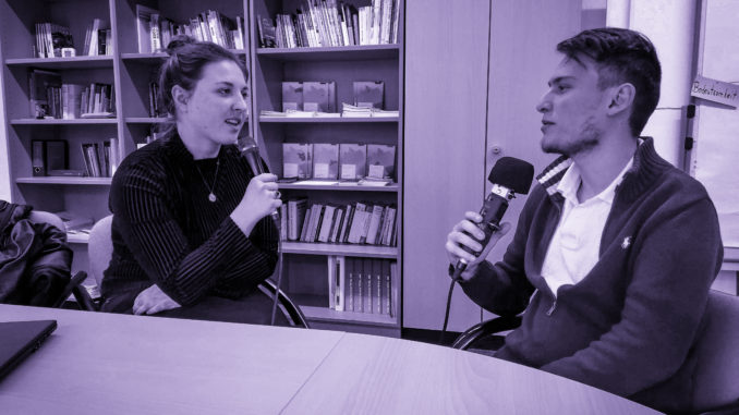 Foto: Privat. Tarek Saad und Lilli Janik im Interview.