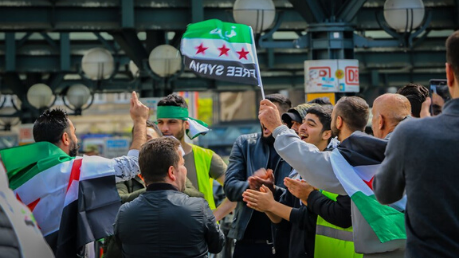 Syrische Demonstration in Hamburg Foot: Nasser Alzayed
