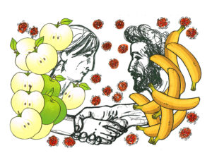 Anna und Hussam. Foto: Eugenia Loginova.
