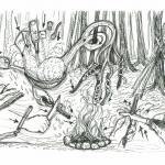 Stockbrot Anleitung: Foto: Eugenia Loginova.: