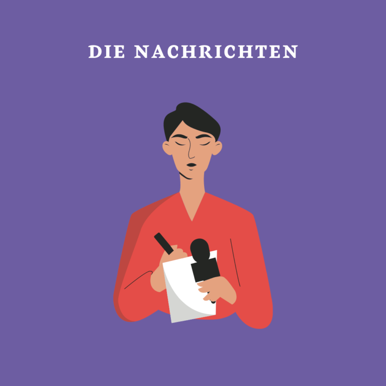 Der Nachrichtenüberblick, zu sehen ist die Illustration einer Frau, die sich an ihre Laptop arbeitet