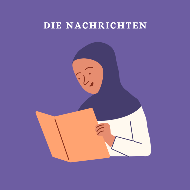 Der Nachrichtenüberblick, zu sehen ist die Illustration einer Frau, die sich an ihre Laptop arbeitet