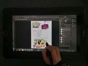 Man sieht eine Illustration von Amira Mostafa für das Projekt Über den Tellerrand