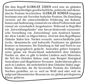 Begriffserklärung Globaer Norden und Süden
