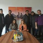 Dr. Hani Harb (3. v. r.) mit dem Team der DSFG. Foto: Deutsch-Syrische Forschungsgesellschaft e.V.
