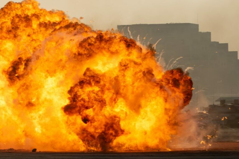 Eine Explosion